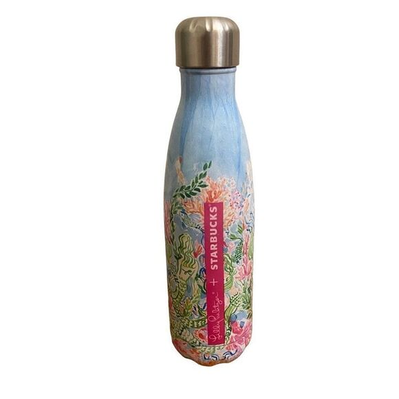 Lilly Pulitzer + Starbucks Sirens Calling S’Well Metal Bottle 17 oz - Picture 1 of 5